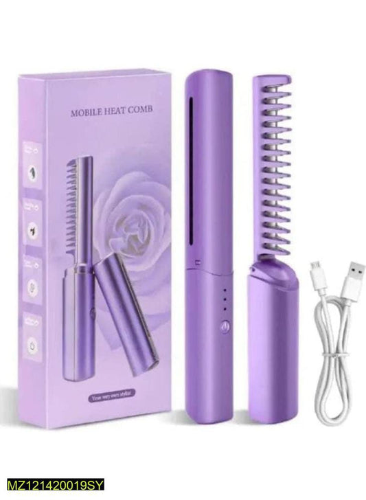 Wireless Professional Hair Straightener Curler Comb